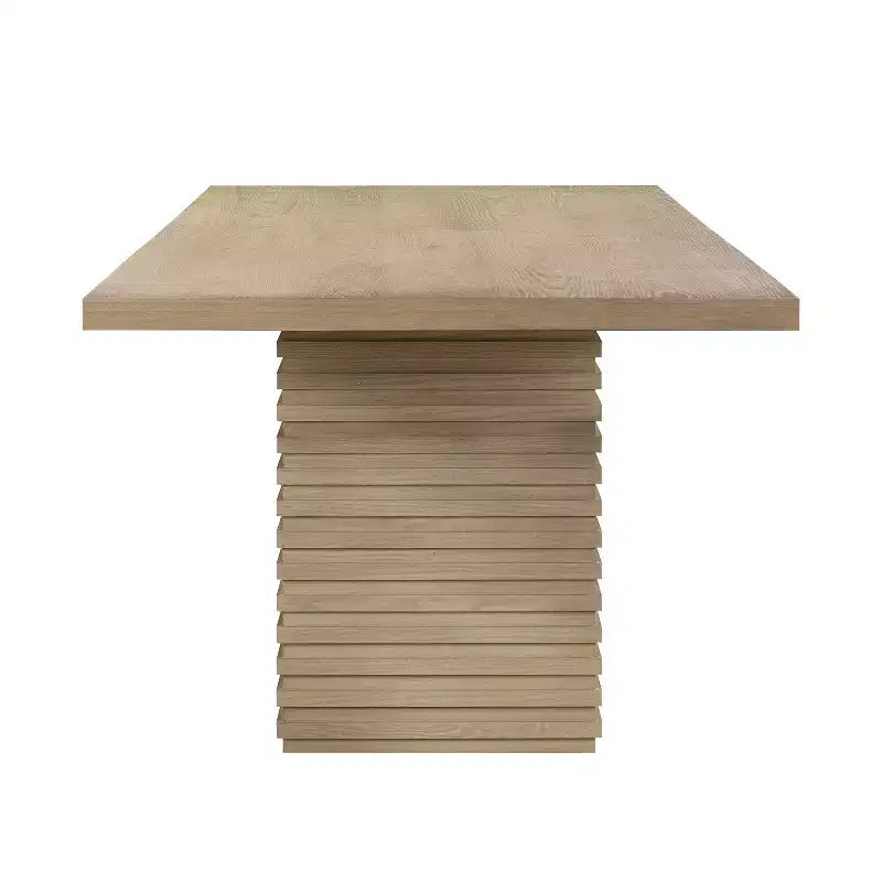 Christopher Knight Home Yao Modern 7 Piece Dining Set with Rectangular Table and 6 Rubberwood Upholstered Chairs