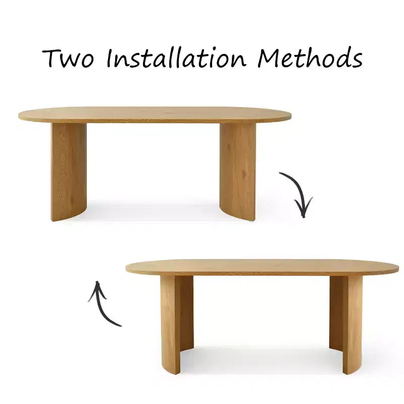 Dining Table Set for 6, Upholstered Dining Chairs with Rattan Backs and Oval Table in Natural Wood-Tone Finish, for Kitchen or Dining Room-Panipeachy