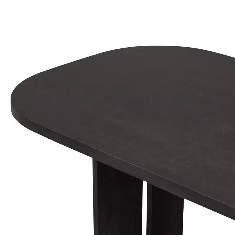 Solid Wood Dining Table Set with Bench for 5, 6 Pieces Upholstered Rectangular Dining Room Table Set with 4 Chairs & Bench