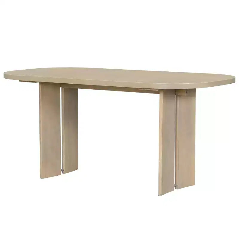 Solid Wood Dining Table Set with Bench for 5, 6 Pieces Upholstered Rectangular Dining Room Table Set with 4 Chairs & Bench