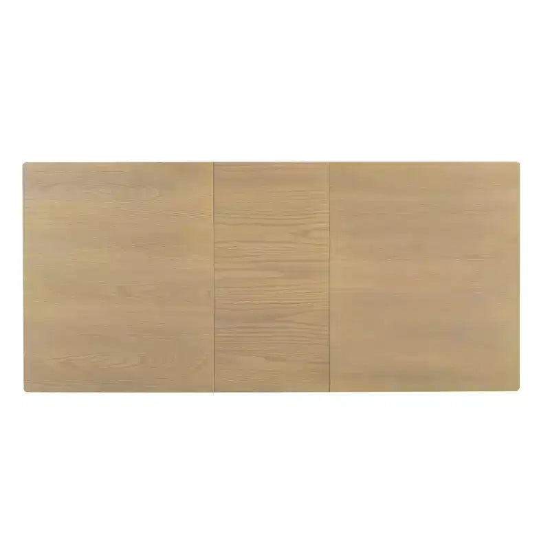 Rustic Extendable Dining Table Set for 6, 7 Pieces Rectangle Dining Table with 6 Upholstered Chairs, Kitchen Table Set with 2 Drawers