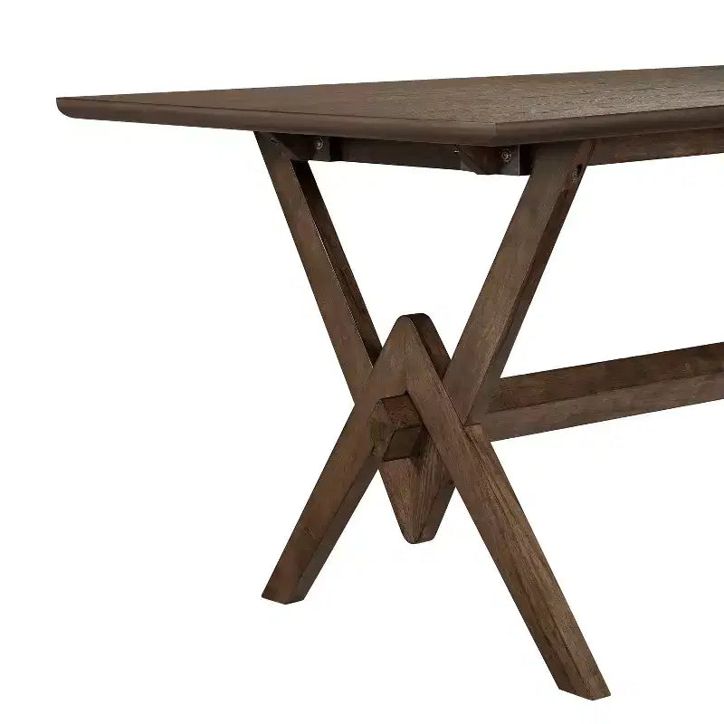 Christopher Knight Home Simon 5 Piece Mid-Century Modern Rubberwood Dining Set with Boucle Upholstered Chairs