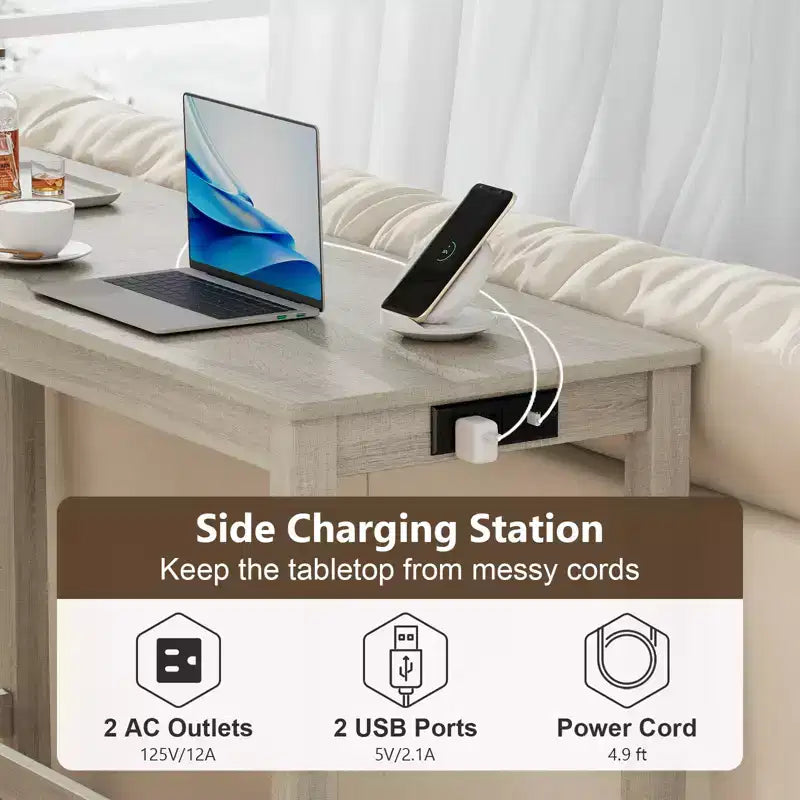 Costway 4PCS Bar Table Set w/Charging Station 3 Padded Stools for Living Room Kitchen