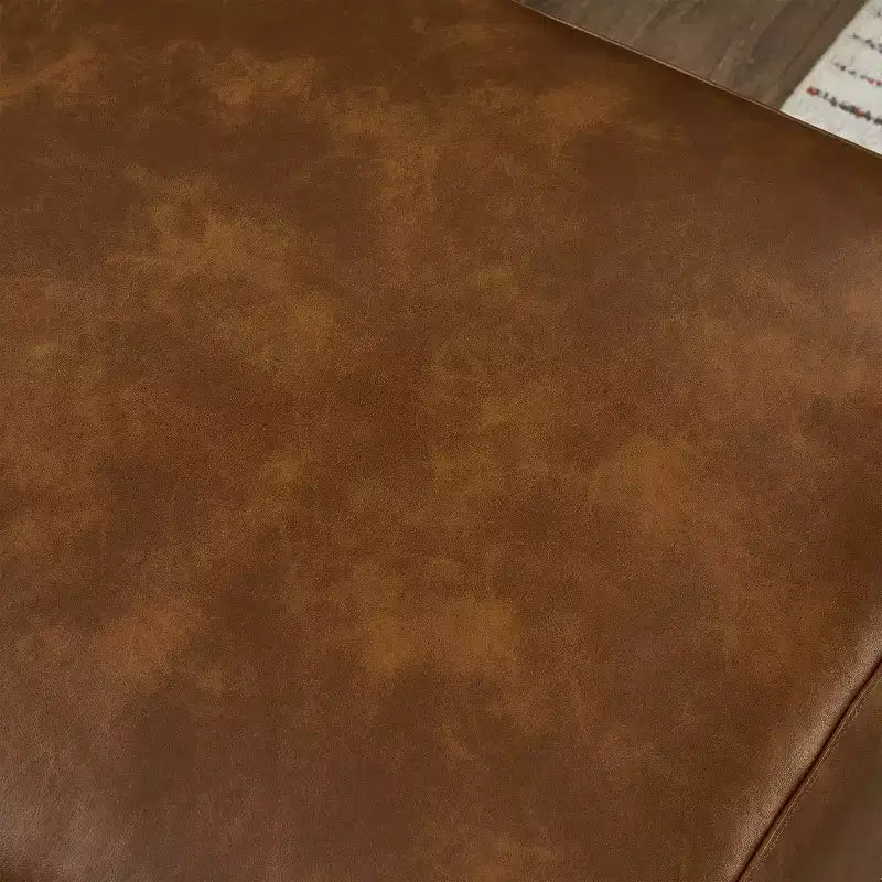GDFStudio Darcy 104 Modern 5-Seat Faux Leather Upholstered Sectional Sofa with Ottoman