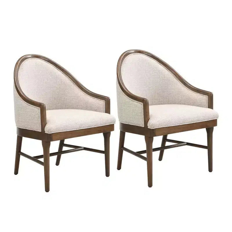 Christopher Knight Home Thiago Modern 7 Piece Rubberwood Dining Set with Curved Backrest and Oval Table