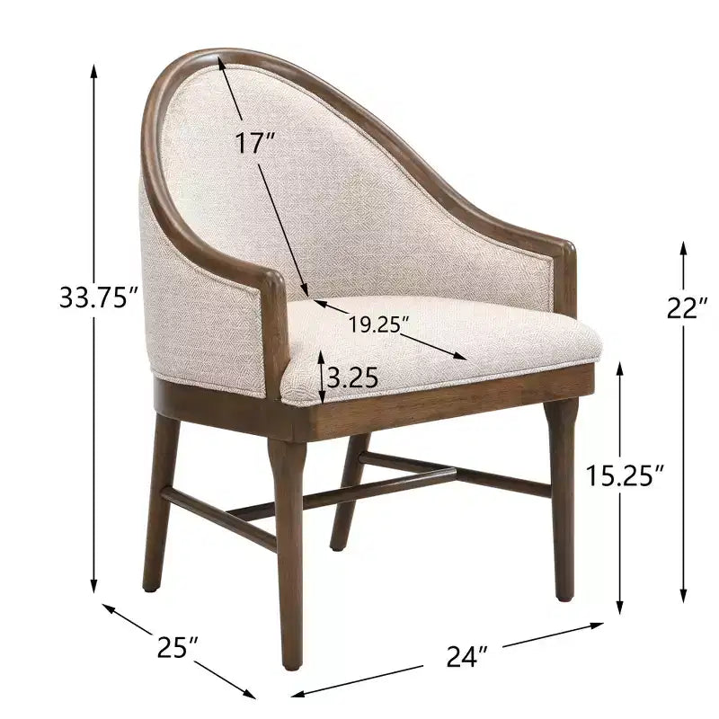 Christopher Knight Home Thiago Modern 7 Piece Rubberwood Dining Set with Curved Backrest and Oval Table