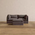 Anabei Modular Washable 2-Seater Sofa + Ottoman | Memorix+ Seat & Contour Pillow