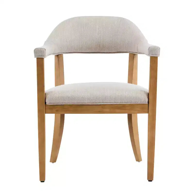 Christopher Knight Home Harrison Mid-Century Modern 5-Piece Wood Dining Set with 4 Upholstered Armchairs