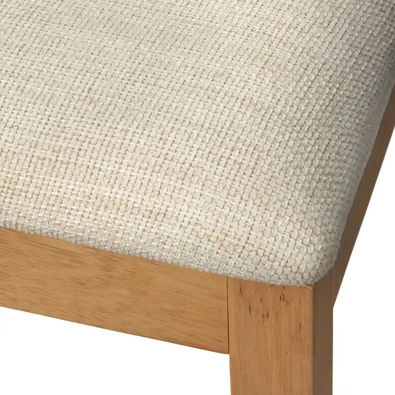 Chaises de salle à manger en bois massif et cannage (lot de 2)