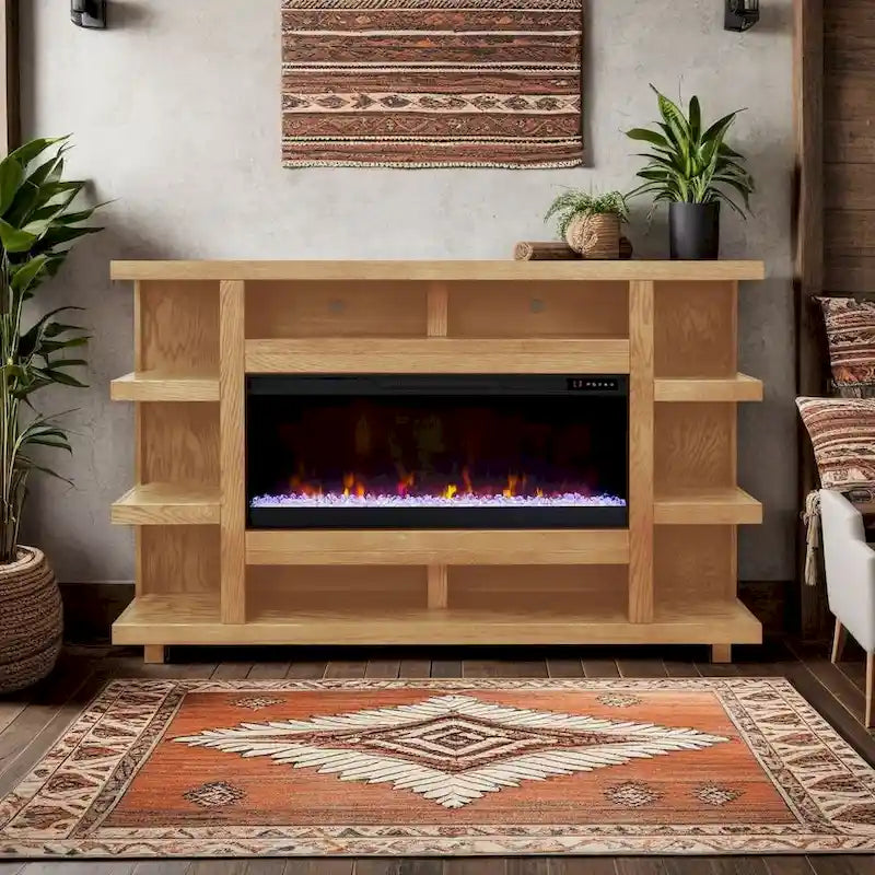 Cheminée avec manteau de 72 pouces, assemblage minimal