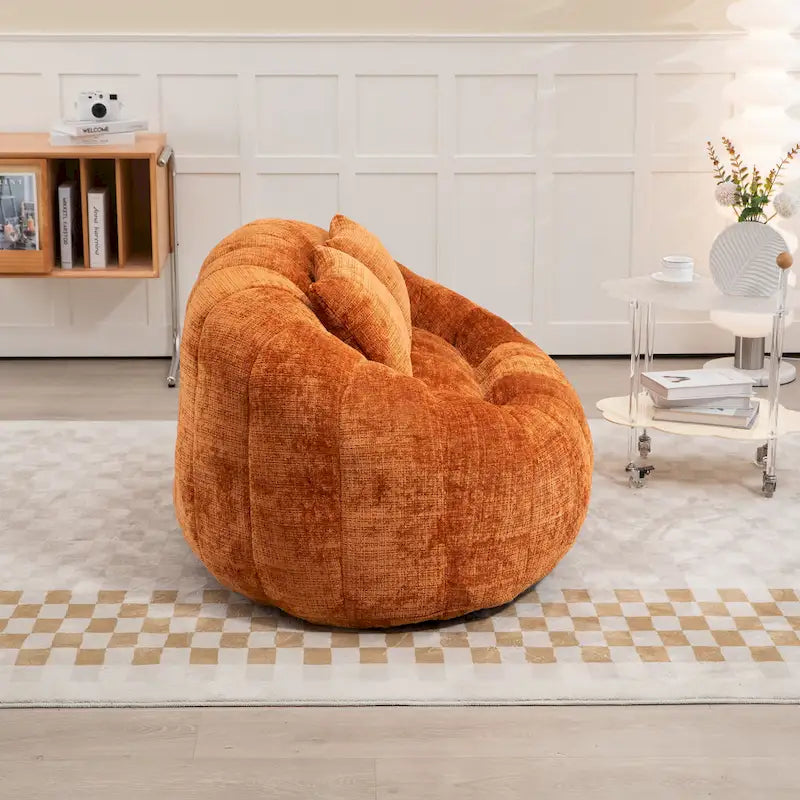 GDFStudio - Laurel Chenille 2-Seater Lazy Sofa with High-Density Foam and Oversized Comfort