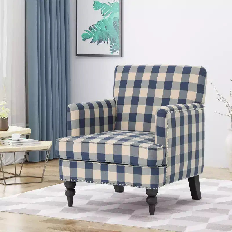 Christopher Knight Home Harrison Contemporary Fabric Upholstered Club Chair with Nailhead Trim