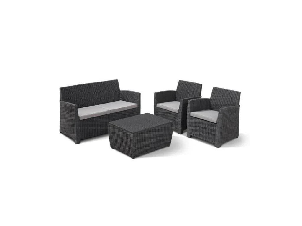 Salon Jardin Resine - Gris