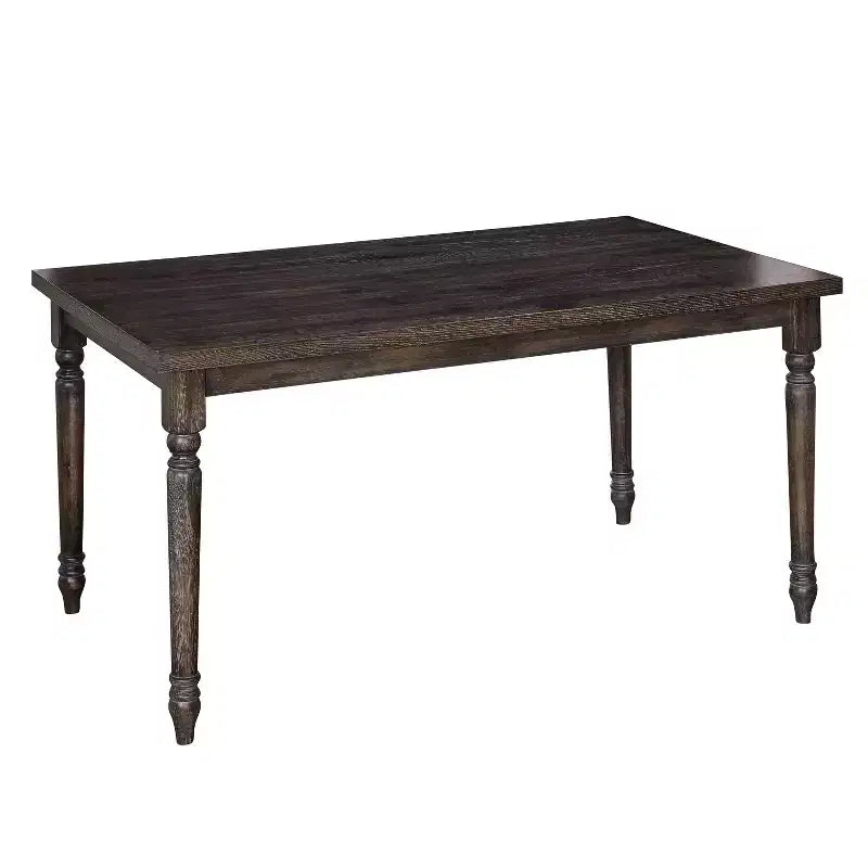 6pc Burntwood Dining Set with Bench - Buylateral