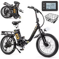 Costway Folding Electric Mountain Bike for Adults with 20 Fat Tires 750W Brushless Motor 54V 13Ah UL2849
