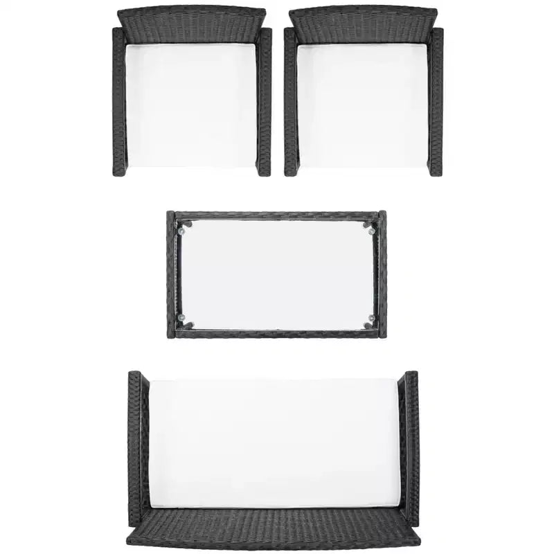 Bassey 4 Piece Living Set - Indoor/Outdoor - PAT7507 - Safavieh