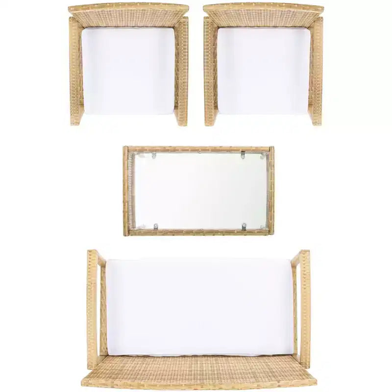 Bassey 4 Piece Living Set - Indoor/Outdoor - PAT7507 - Safavieh