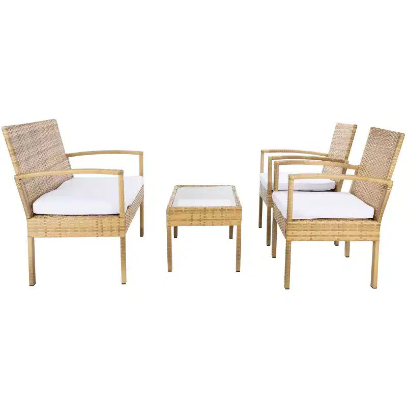 Bassey 4 Piece Living Set - Indoor/Outdoor - PAT7507 - Safavieh