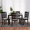 Baxton Studio Abigail Modern Fabric Wood Dining Set