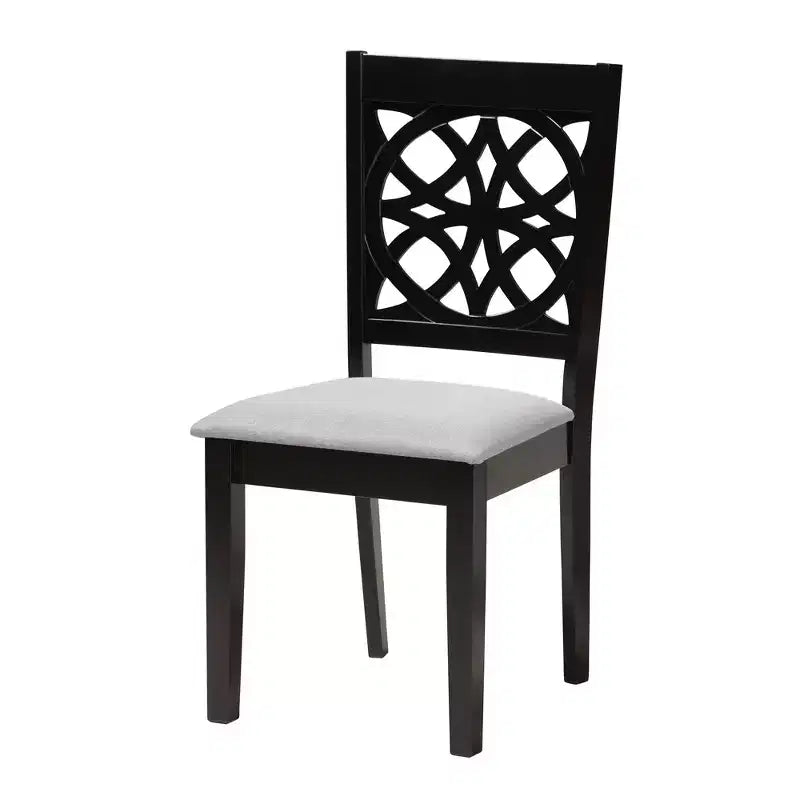 Baxton Studio Abigail Modern Fabric Wood Dining Set