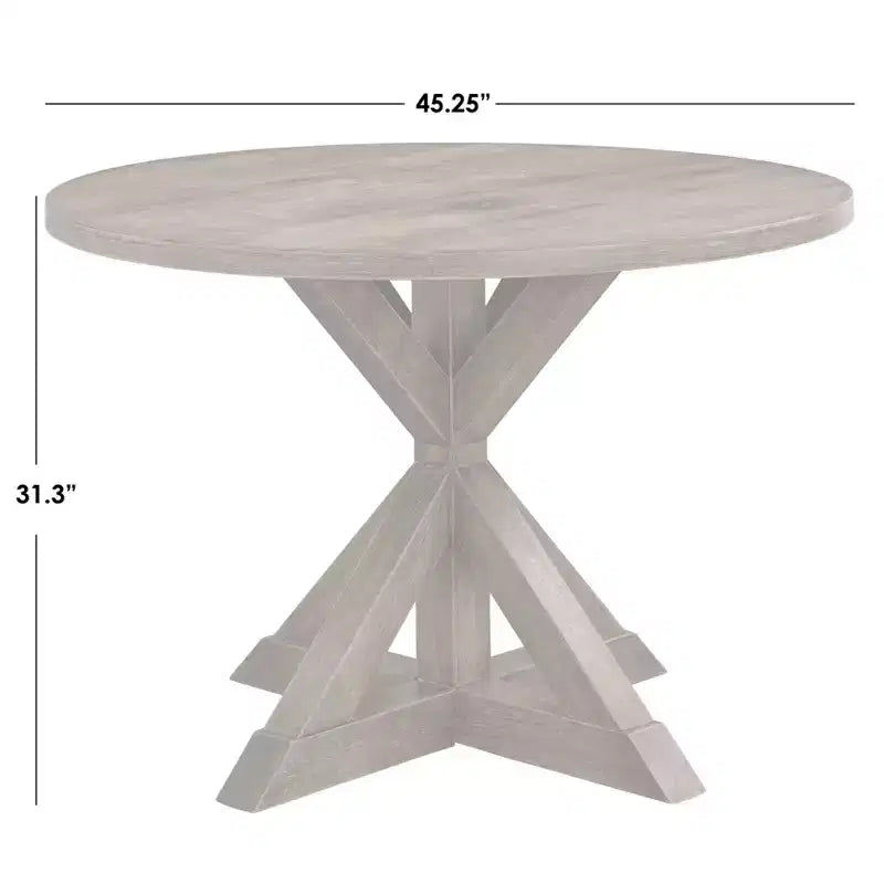 5pc Crenshaw Round Dining Set Driftwood - Buylateral