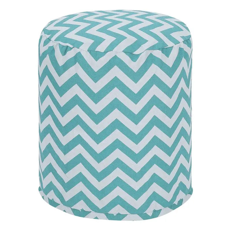 Pouf Chevron Intérieur / Extérieur 40,6 L x 40,6 P x 43,2 H cm