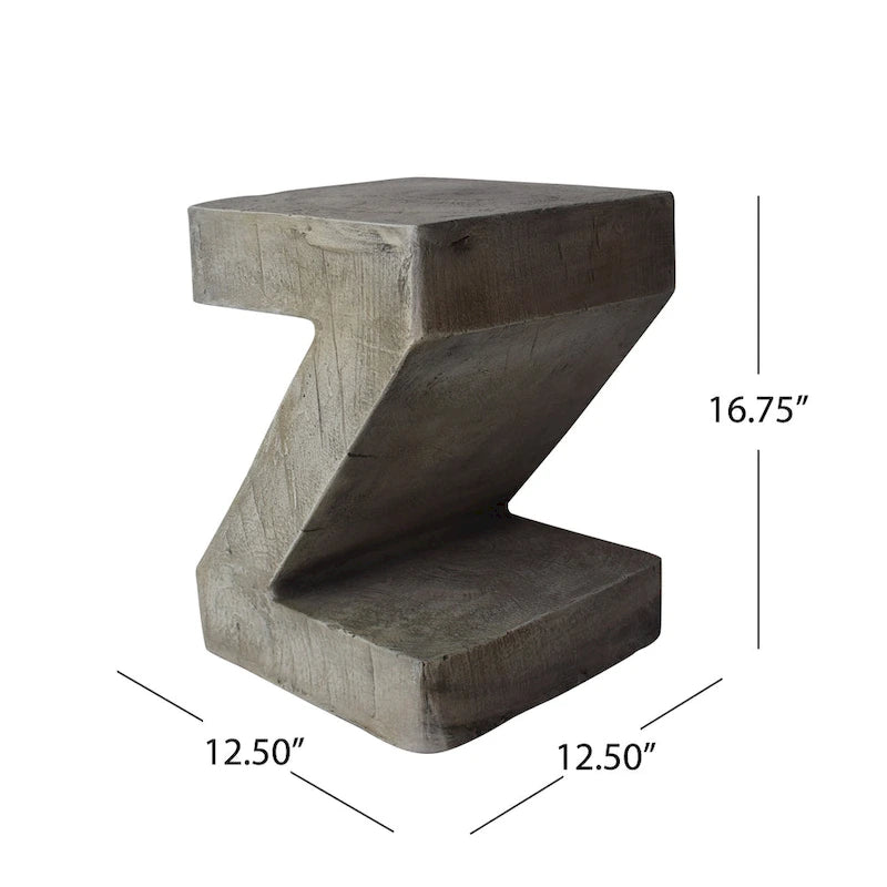 Table d'appoint en béton léger