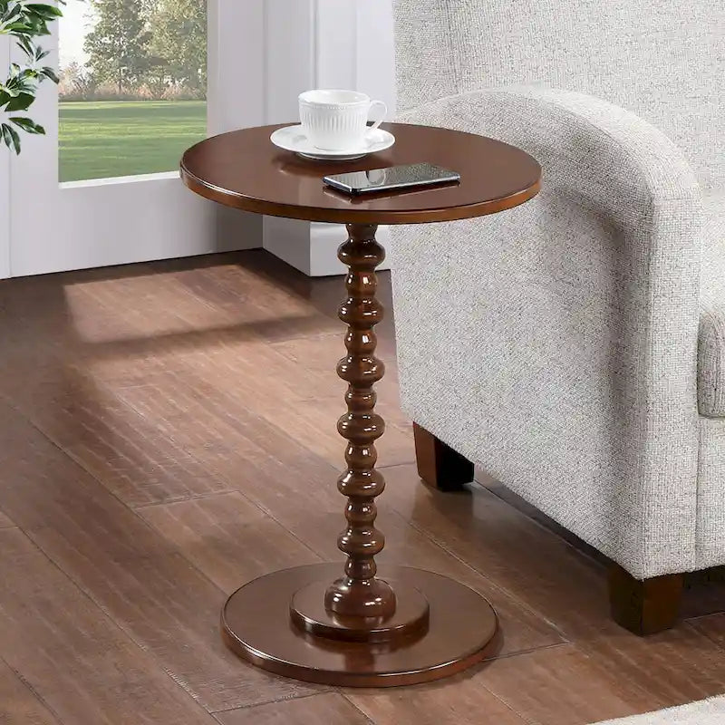 Table ronde à fût central