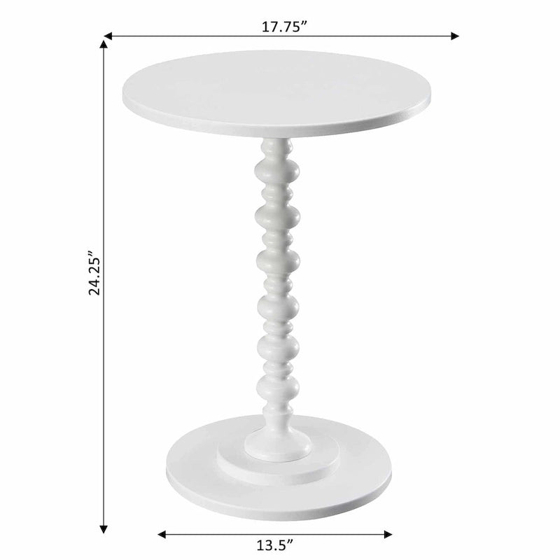 Table ronde à fût central