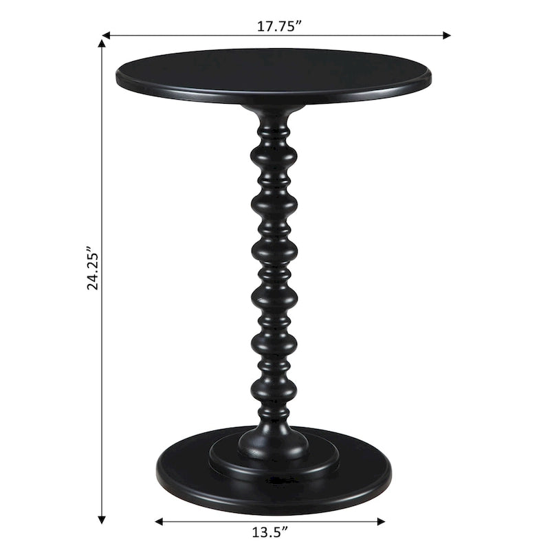 Table ronde à fût central