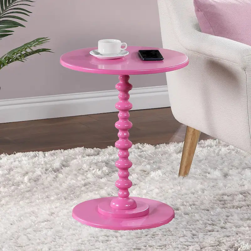 Table ronde à fût central