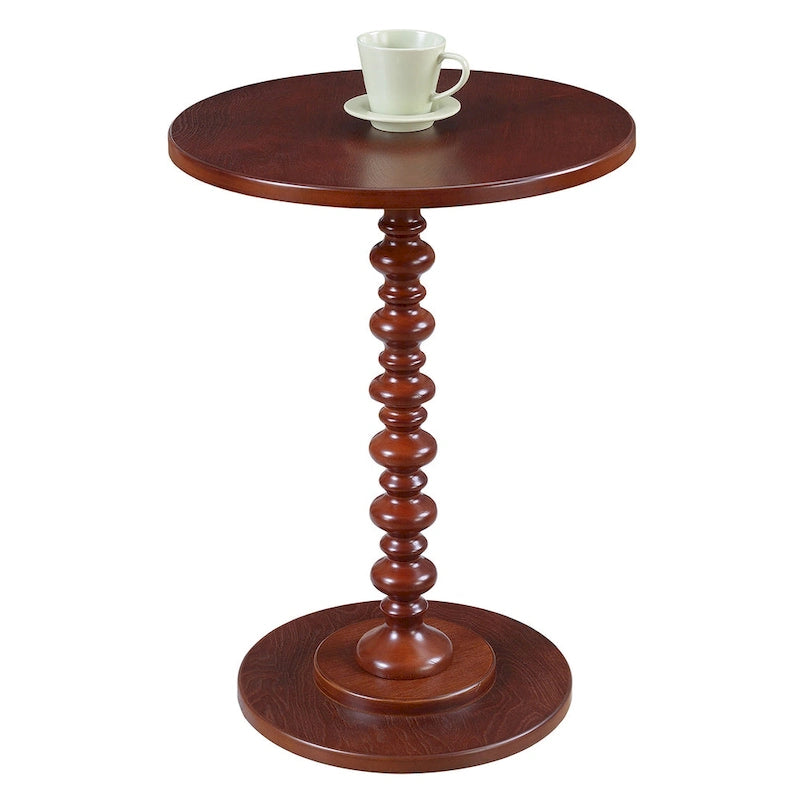 Table ronde à fût central