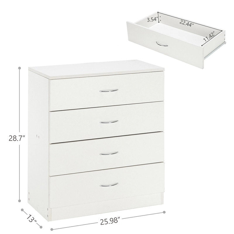 Commode en bois à 4 tiroirs