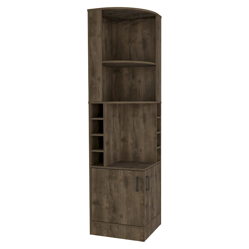 Meuble d'angle bar avec 2 portes et 8 casiers - N/A