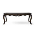 Table basse traditionnelle Clarissa en bois massif avec pieds sculptés