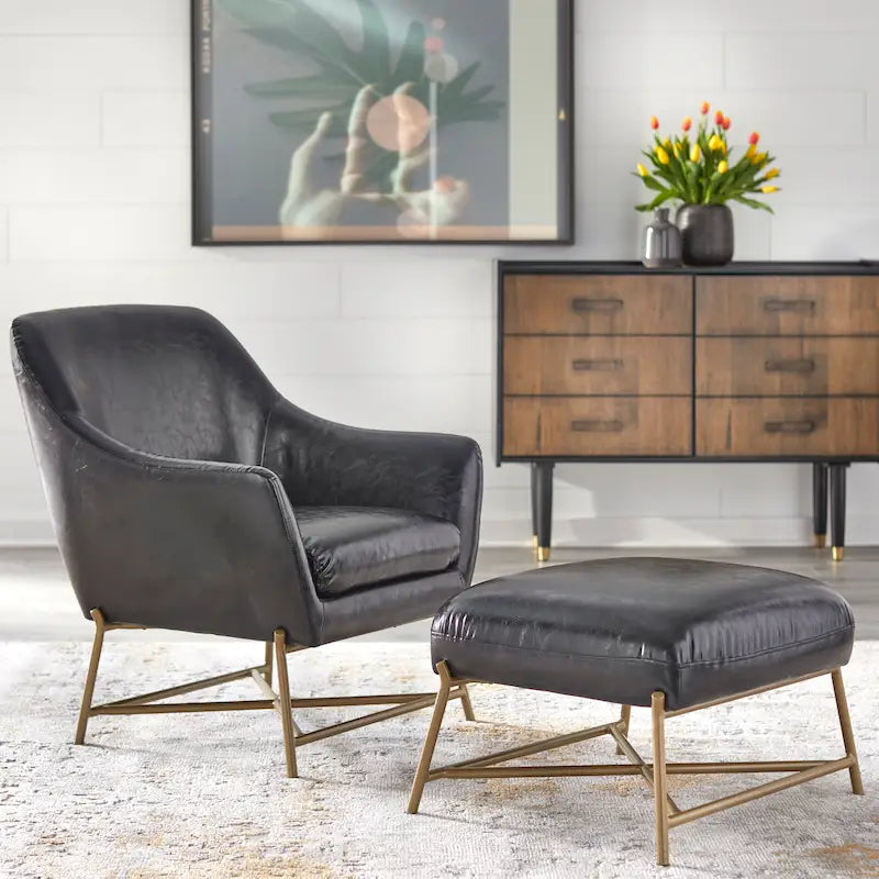 Fauteuil avec repose-pieds