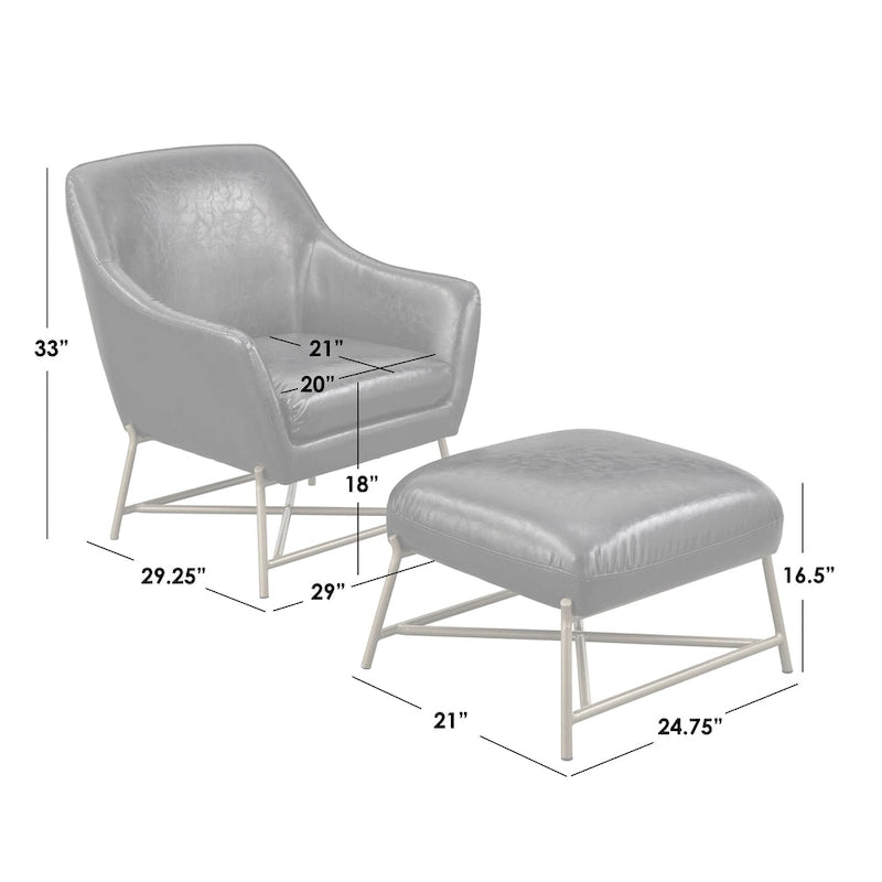 Fauteuil avec repose-pieds