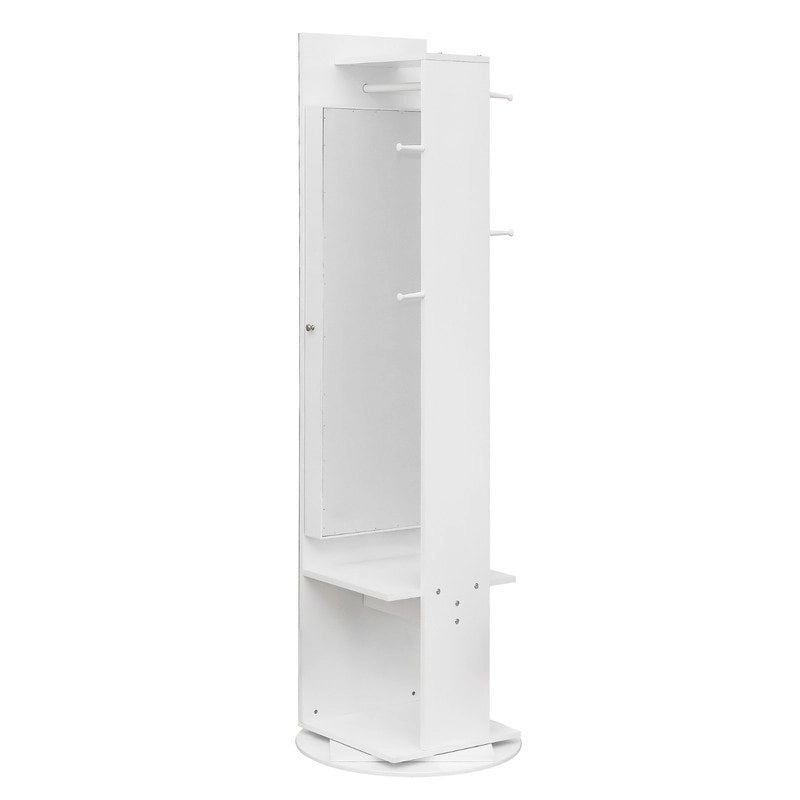 Armoire à bijoux miroir pleine longueur 360 avec portemanteau - S.O.