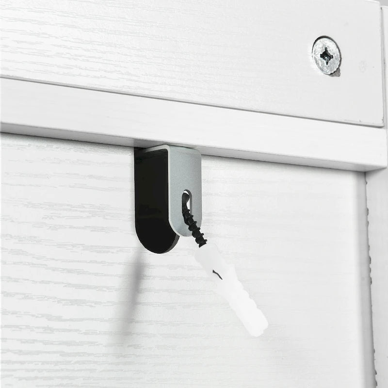 Étagère de rangement de 61 pouces de haut à placer au-dessus des toilettes avec porte coulissante style ferme et base en métal