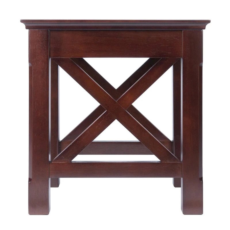 Tables gigognes 3 pièces, Cappuccino - 21.1L x 17.3P x 22.1H.