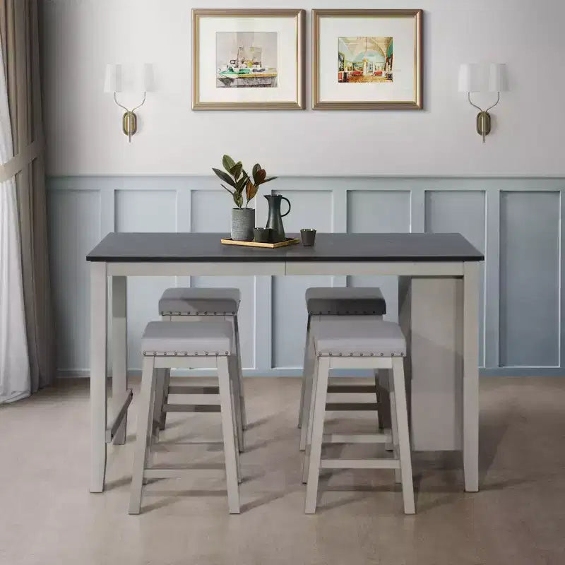 Home Design 5pc Africa Counter Height Dining Set