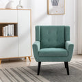 Fauteuil d'appoint ergonomique en velours doux pour le salon