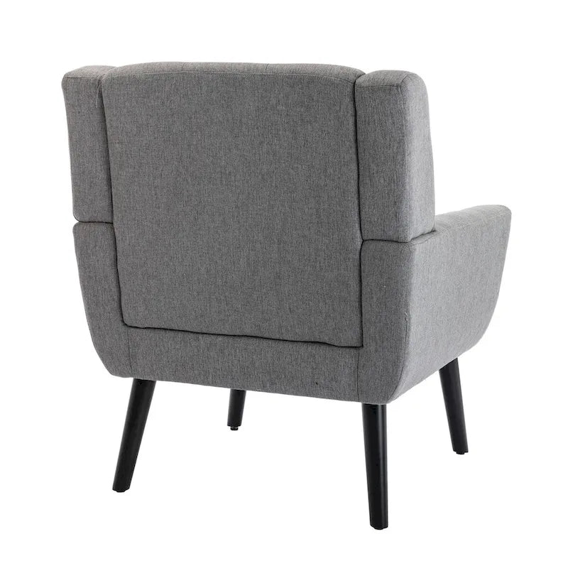 Fauteuil d'appoint ergonomique en velours doux pour le salon