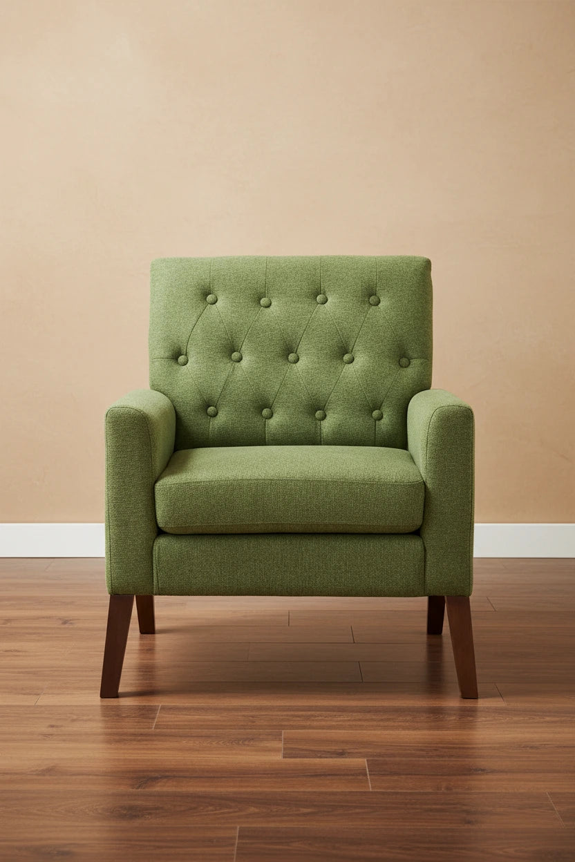 Fauteuil d'appoint en lin, fauteuil de salon confortable avec accoudoirs, fauteuil capitonné, fauteuils modernes, lot de 2
