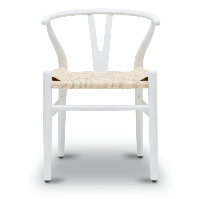 Poly & Bark Weave Chair - Bois massif avec assise tissée