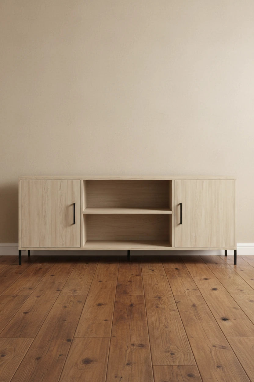 Meuble TV 58W avec portes et étagères