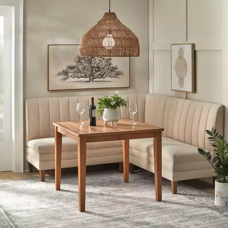 Lifestorey 4pc Linstrom Breakfast Nook Dining Set